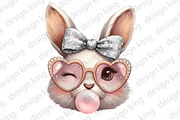 Leopard Easter Bubblegum Bunny Png, an Illustration by Designking (Thumbnail 2 of 6)