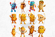 Funny Junk Food Character Cliparts, a Food Illustration by ThatsDesignArt (Thumbnail 6 of 11)
