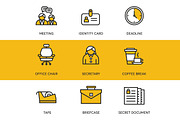 48 Office Icons, an Outline Icon by kucingklawu (Thumbnail 4 of 7)