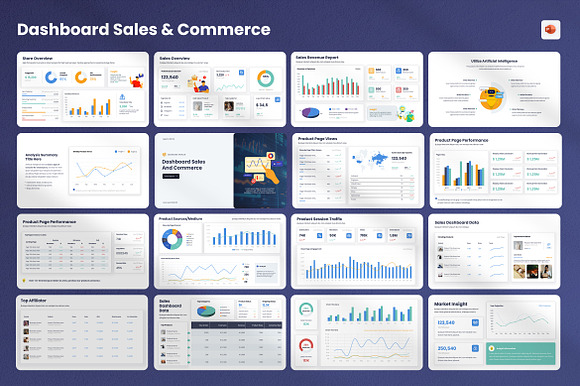 Dashboard Sales & Commerce KPI preview 5