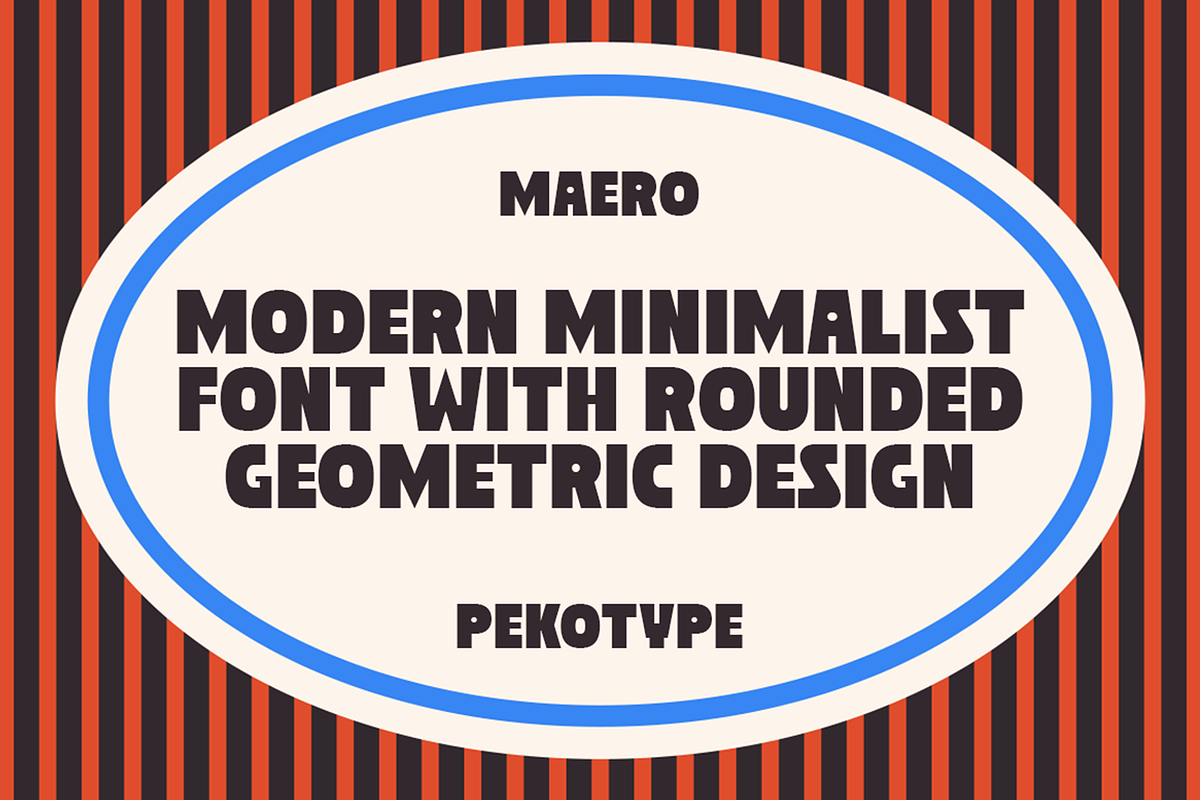 Maero - Bold Sans Serif Logo Font, a Sans Serif Font by Pekotype (Photo 2 of 15)