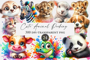 Funny Cute Animal Peeking clipart, an Illustration by Designworld