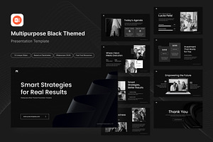 Multipurpose Black Themed PPT, a Presentation Template by Antstheme