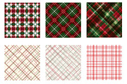 Christmas Gingham Plaid Digital Pape, an Illustration by Designworld (Thumbnail 3 of 6)