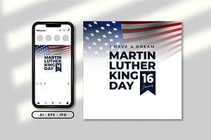 Martin Luther king day themed design