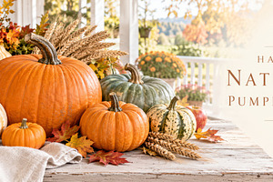National Pumpkin Day October greetin