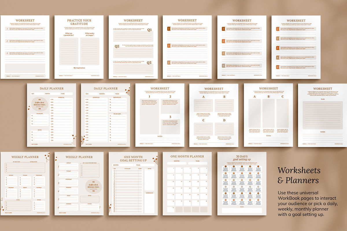 4 in 1 Course Creator Super Bundle K, a Magazine Template by Mirazz (Photo 14 of 44)