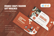 Orange Shape Fashion - Gift Voucher, a Print Template by AQR Studio (Thumbnail 1 of 2)