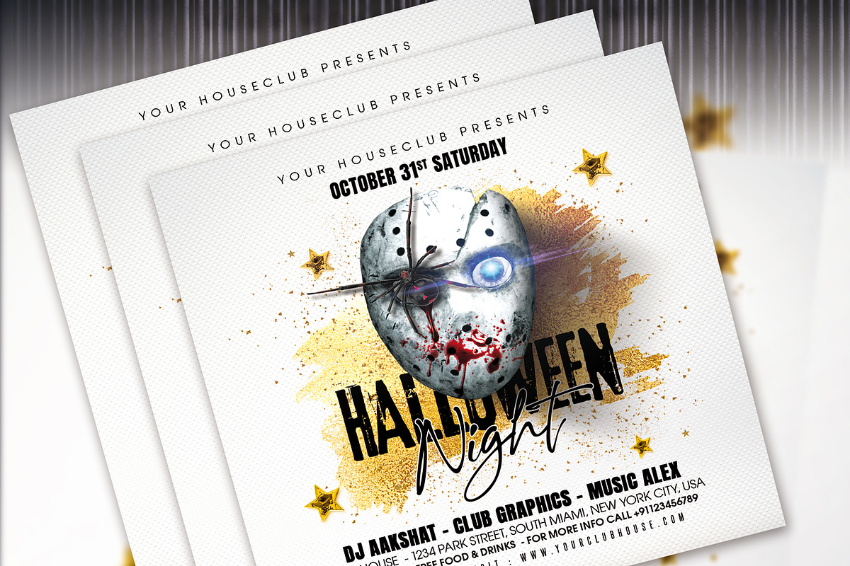 Halloween Party Flyer, a Templates & Theme by MithilaCreation (Photo 5 of 6)