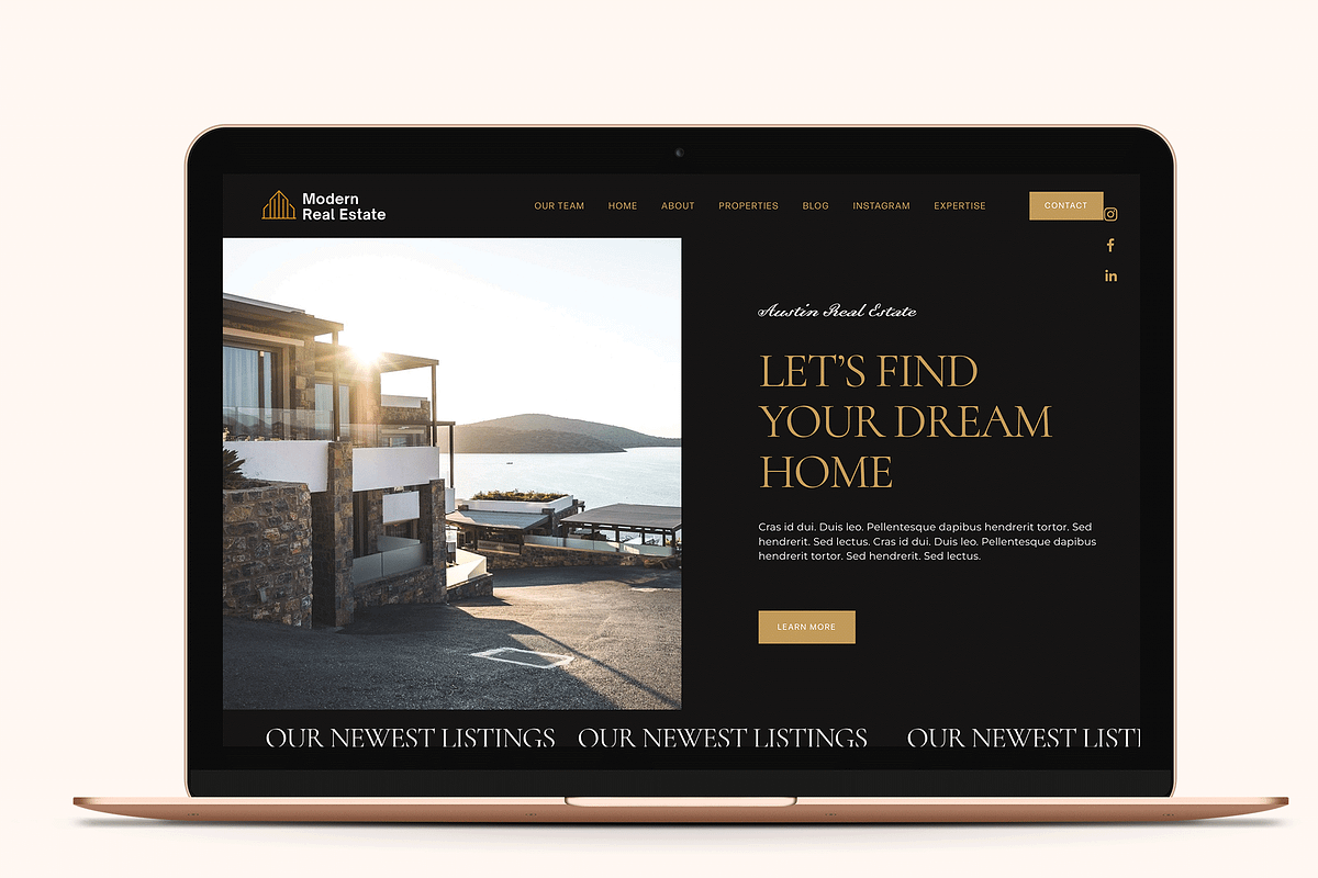 Realtor Squarespace 7.1 Template, a Squarespace Template by Kseniia_Design (Photo 2 of 9)