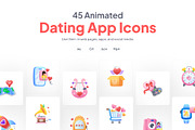 Animated Dating App Icons, a Duotone Icon by Prosymbols (Thumbnail 1 of 3)