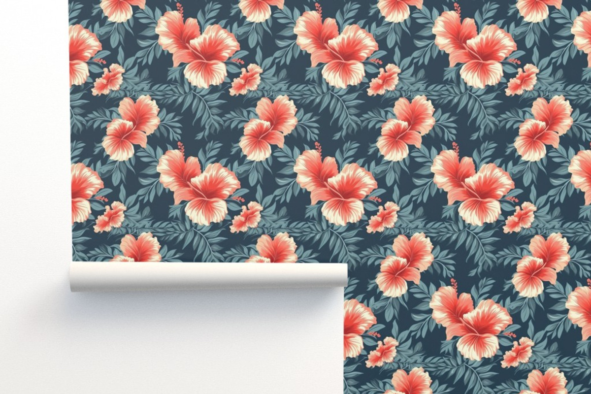 Repeat Pattern Hibiscus 6, a Pattern Graphic by Design Haus Gallery (Photo 6 of 6)