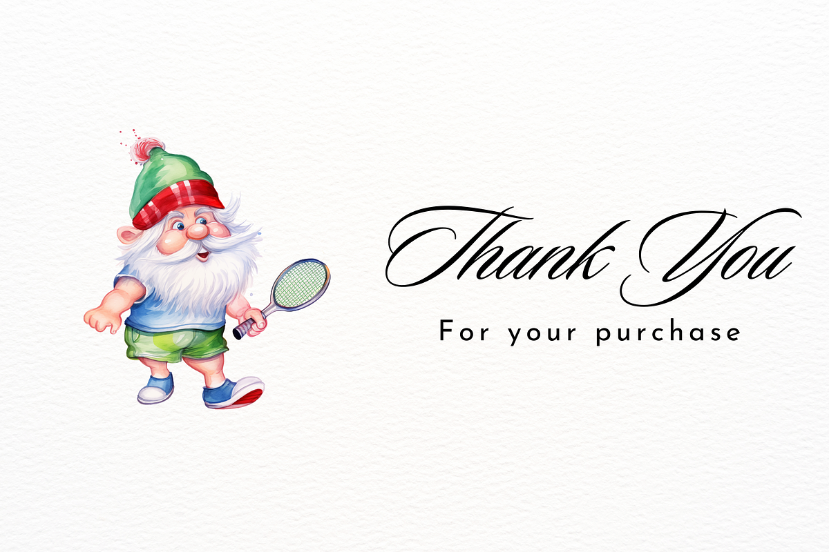 Cute Gnome and Various Sport Clipart, a Person Illustration by New-School-Wave (Photo 5 of 5)