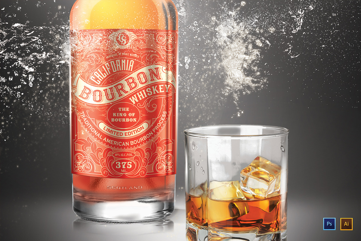 Whiskey Label Logo, a Branding & Logo Template by Shwet Art (Photo 3 of 3)