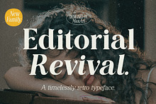 Editorial Revival Serif (70 fonts)