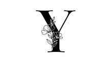 Beautiful flower alphabet set floral, an Illustration by Amazin_art (Thumbnail 4 of 31)