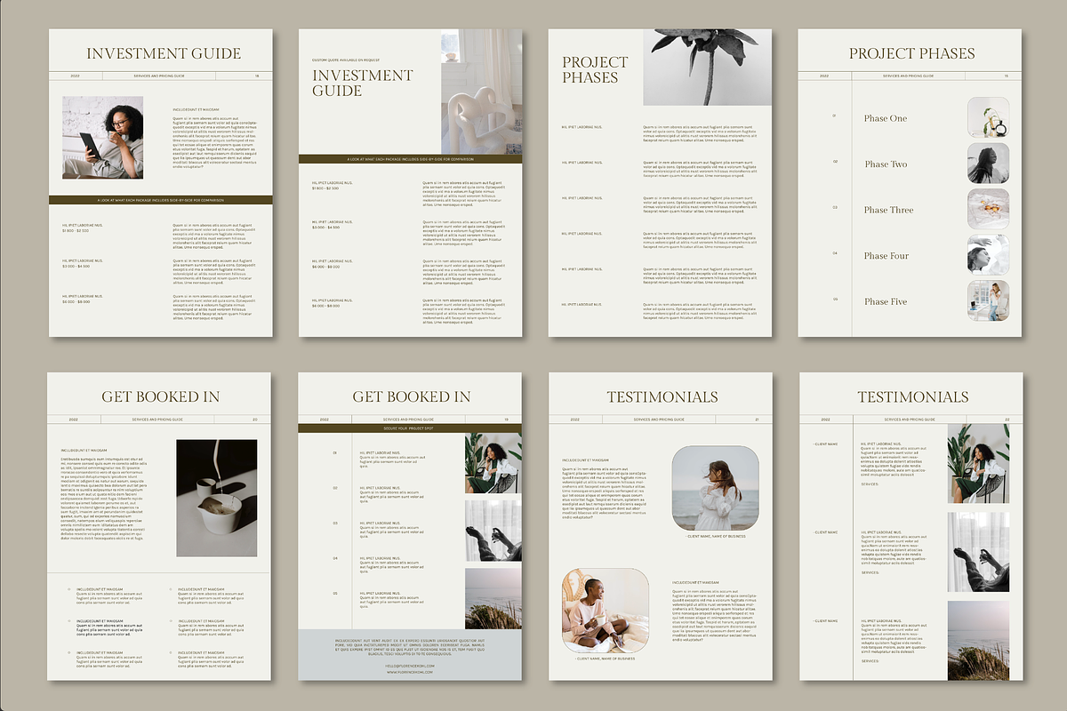 Florence | Service and Pricing Guide, a Presentation Template by Studio_Evergreen (Photo 6 of 10)