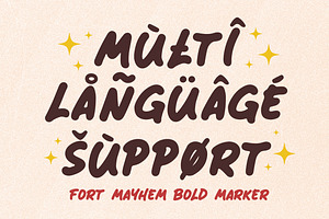 Fort Mayhem - Bold Marker Font