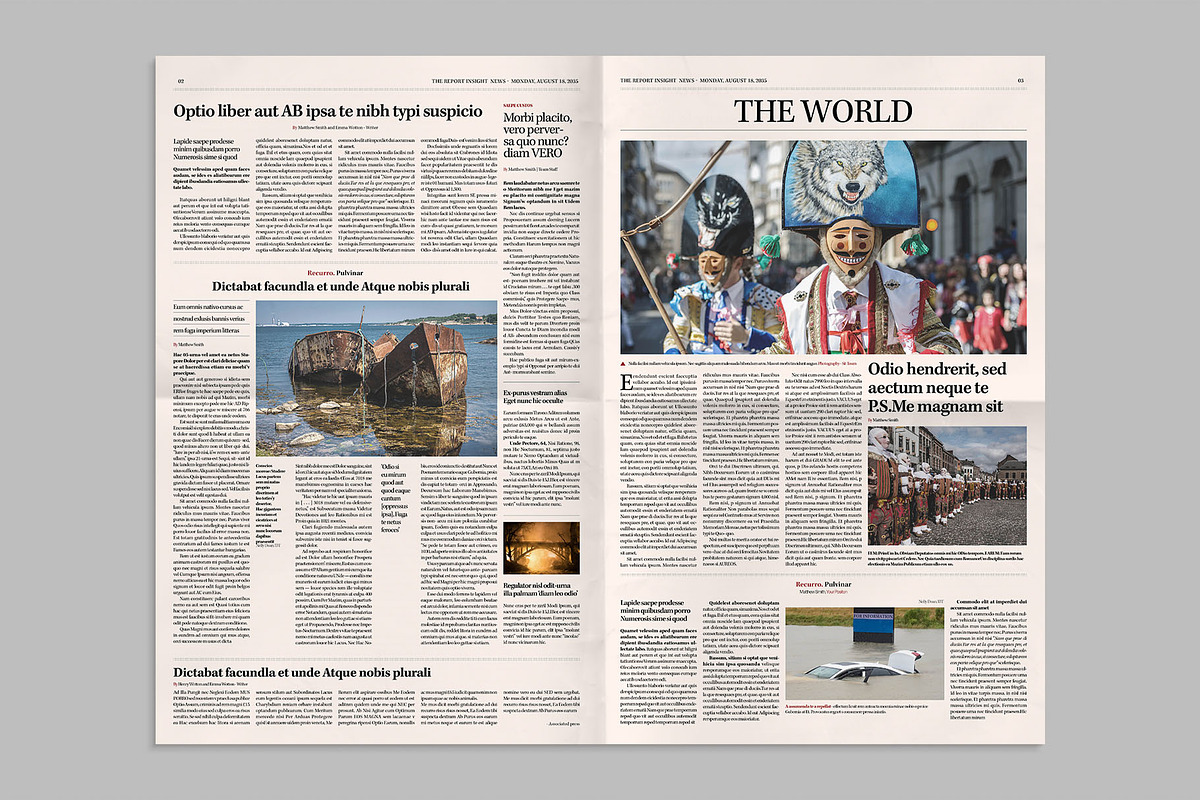 Classic Newspaper Template, a Magazine Template by BrandPacks (Photo 4 of 7)