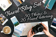 Travel Blog Photo+Handlettering Set, a Social Media Template by Spencerian Sisters (Thumbnail 1 of 5)