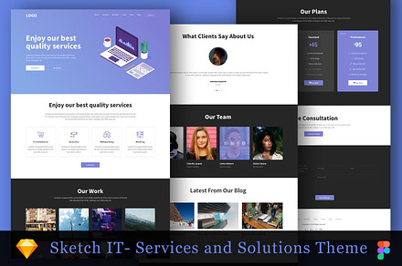 IT Services and Solution Theme
