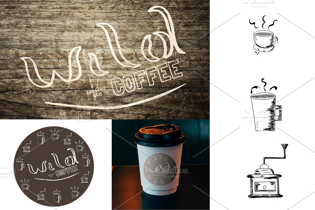 Whimsical Coffee and Tea Icons, a Food Illustration by Mindful & Curious Design (Photo 4 of 4)