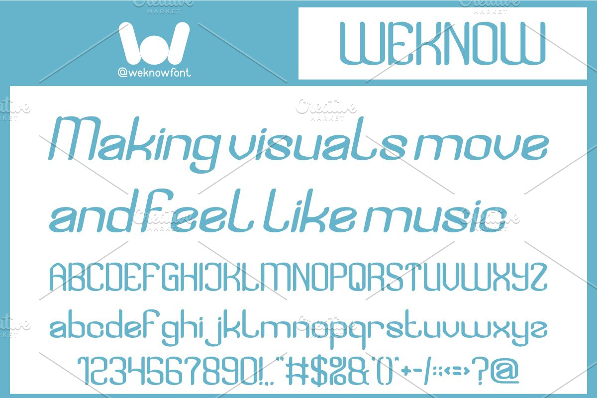 Visual Rhythm font, a Font by weknow (Photo 2 of 8)