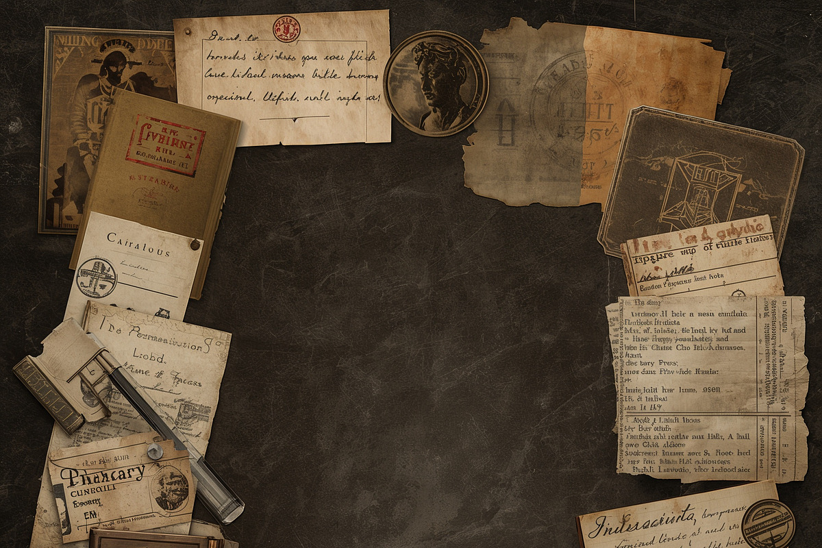 Dark Academia Junk Journal Paper, a Background Graphic by Printable Treasure (Photo 3 of 4)
