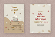 Christmas Invitation Card, a Stationery Template by MightyDesign (Thumbnail 1 of 6)