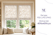 Double Roman Blind Curtain Mockup, a Household Mockup by Mie Mockup Studio (Thumbnail 4 of 7)