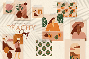 PEACHY DAY Abstract Collection