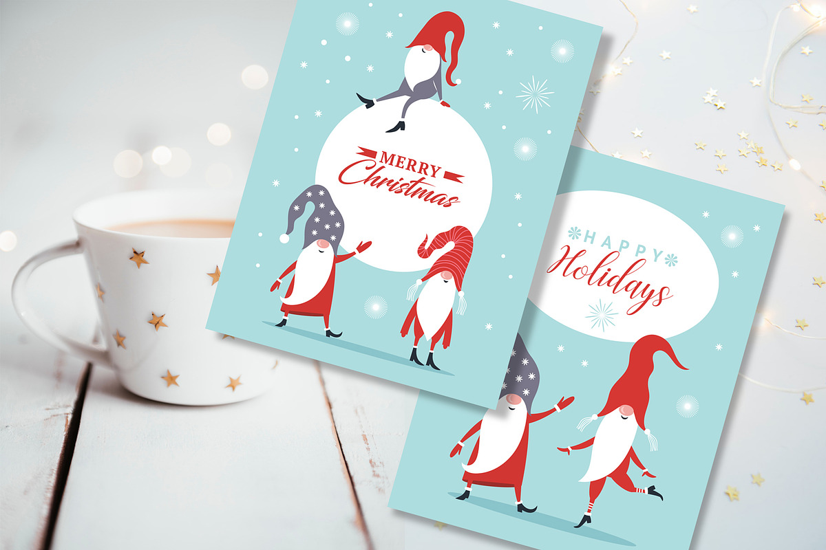 Christmas Gnomes, a Seasonal Illustration by lenlis (Photo 4 of 9)