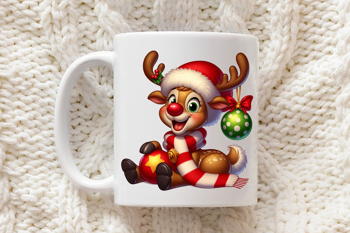 Reindeer Merry Christmas Png, an Illustration by Libby Wishes (Photo 6 of 6)