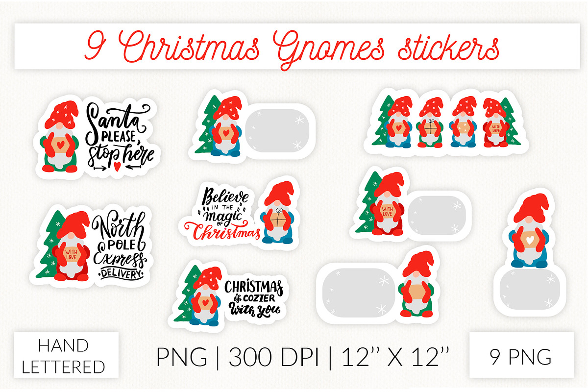Christmas stickers bundle PNG, an Object Graphic by Let's Art (Photo 3 of 14)