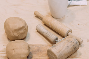 Ceramic tools artisan craft clay pottery handmade, an Arts & Entertainment Photo by Photo Drive Studio