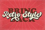 Hustony - Retro Bold Script, a Script Font by MJB Letters (Thumbnail 10 of 10)