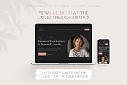 Coaching Website Canva Template, a Landing Page Template by vectorocean (Thumbnail 2 of 11)
