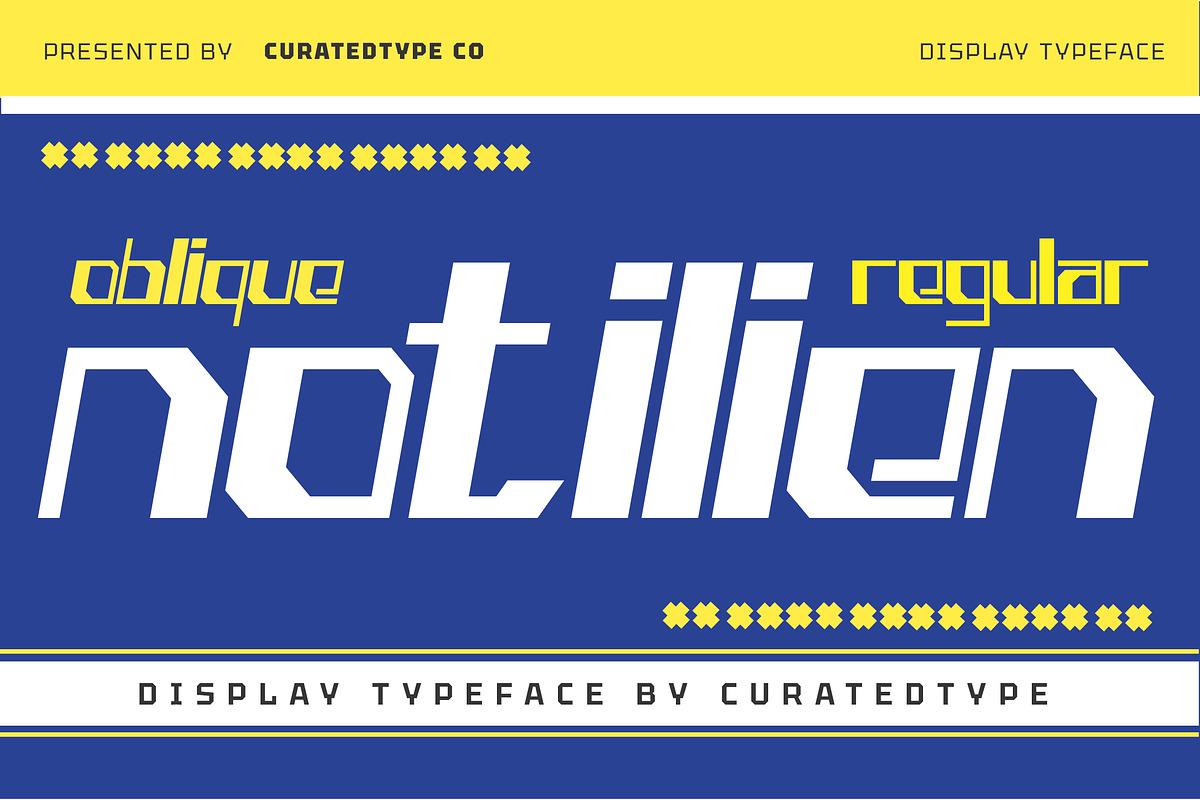 Notilien - Display Font, a Sans Serif Font by CuratedType Studio (Photo 1 of 7)