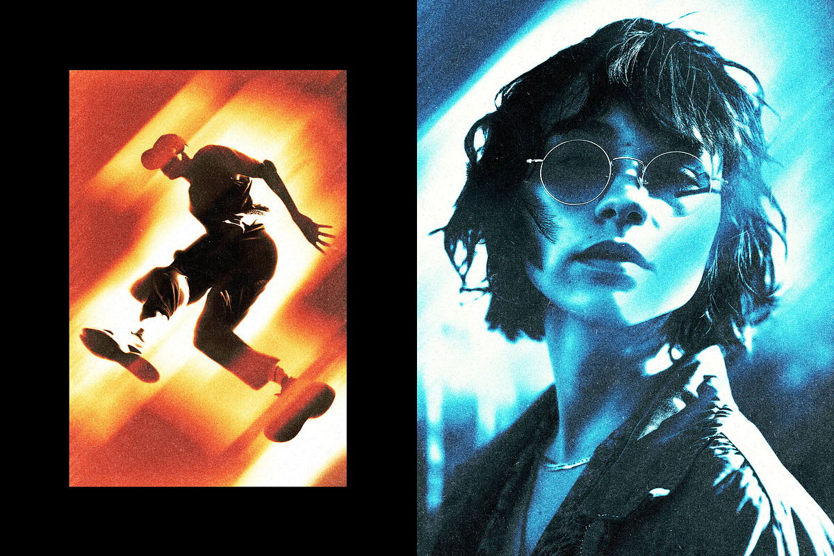 Retro Light Shift Photo Effect, a Layer Style Add-On by Design Squad