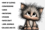 Whimsical Kitten Clipart Bundle, an Illustration by SinaCreation (Thumbnail 6 of 7)