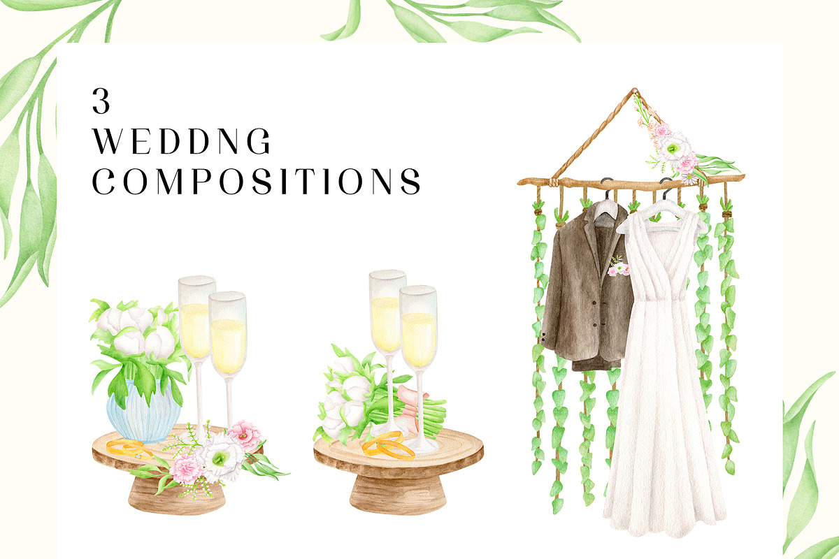 Delicate Dreams. Watercolor Wedding, a Decorative Illustration by Olya Haifisch (Photo 8 of 16)