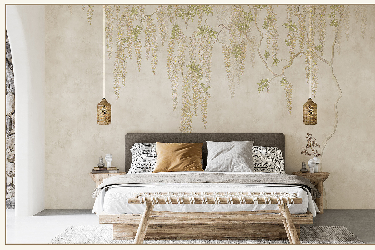 Fresco collection Wisteria bloom, a Wallpaper Graphic by Natalia0307 (Photo 12 of 25)