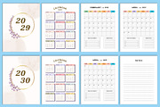 2025-2030 monthly planner Canva, a Stationery Template by Designmela01 (Thumbnail 9 of 10)