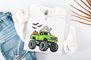 Monster Truck Halloween PNG, Ghost, an Illustration by SharpMarketplace (Thumbnail 4 of 9)