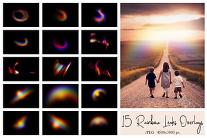 45 Rainbow PS Overlays