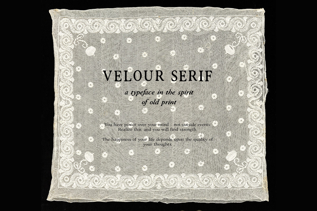 Velour Serif: Elegant Vintage Font, a Sans Serif Font by Mneme (Photo 7 of 7)