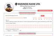 Registration form 2, a Stationery Template by DesignGhar (Thumbnail 3 of 5)