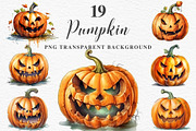 Scary Halloween Pumpkin Face Spooky, a Seasonal Illustration by Rabbit Heart (Thumbnail 1 of 10)