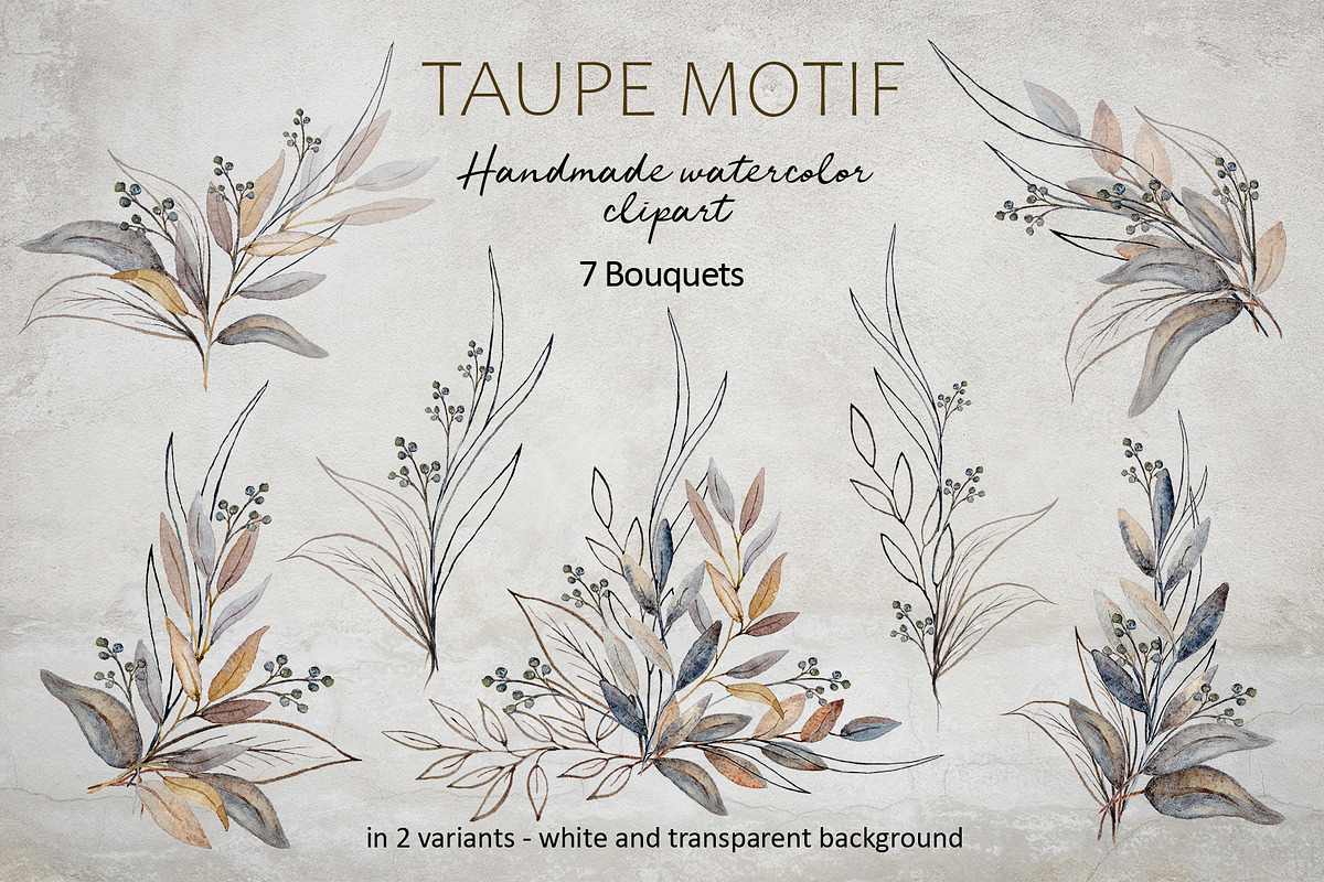 TAUPE MOTIF | frames & bouquets, an Illustration by NGliory (Photo 2 of 7)
