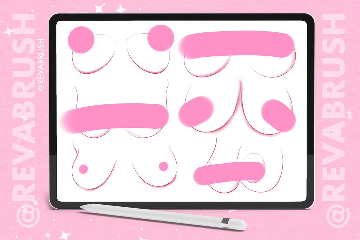Procreate Breast Mature NSFW brushes, a Brush Add-On by Revabrush (Photo 4 of 5)